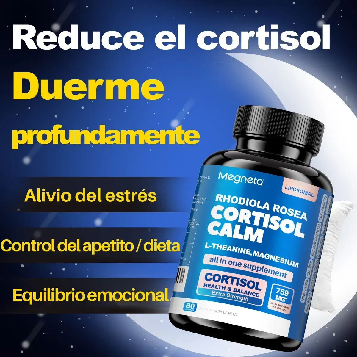 SUPLEMENTO CORTISOL TODO EN 1 + ENVÍO GRATIS
