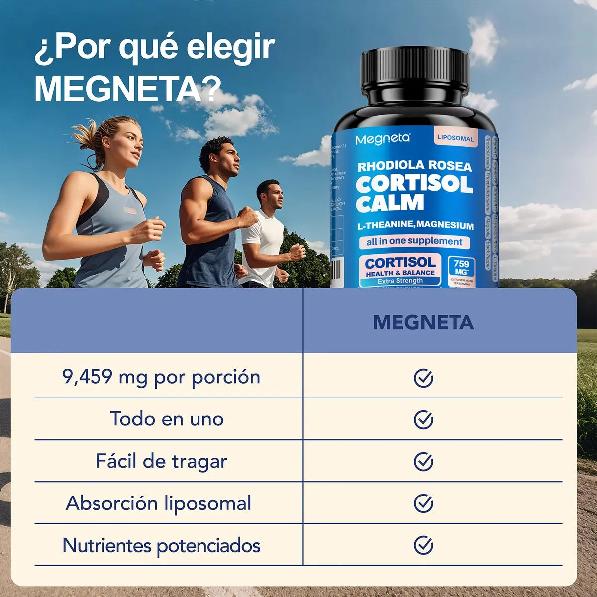 SUPLEMENTO CORTISOL TODO EN 1 + ENVÍO GRATIS